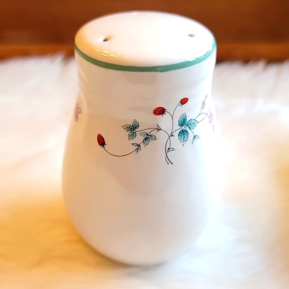 Vintage stoneware  summer fruit salt shaker